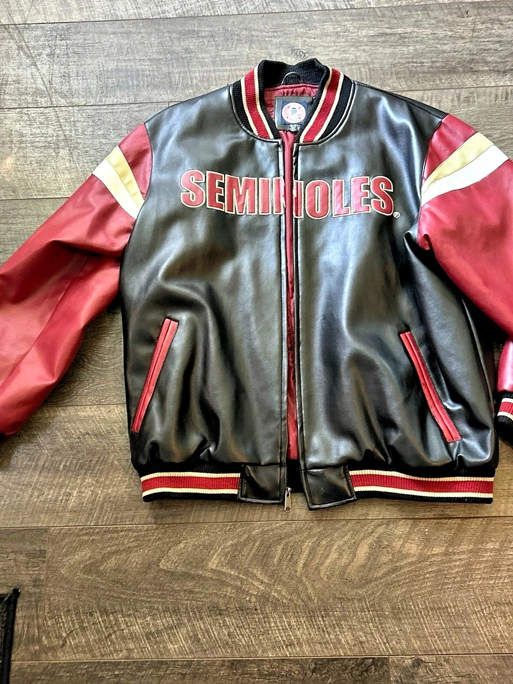 Florida State Seminoles Varsity Jacket Black & Red